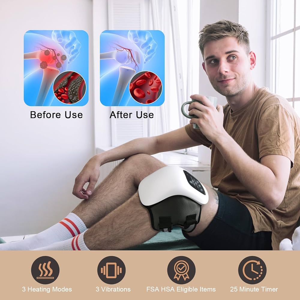 HeatRelief™ Gelenkmassagegerät 3V1 – Knie, Ellenbogen, Schulter